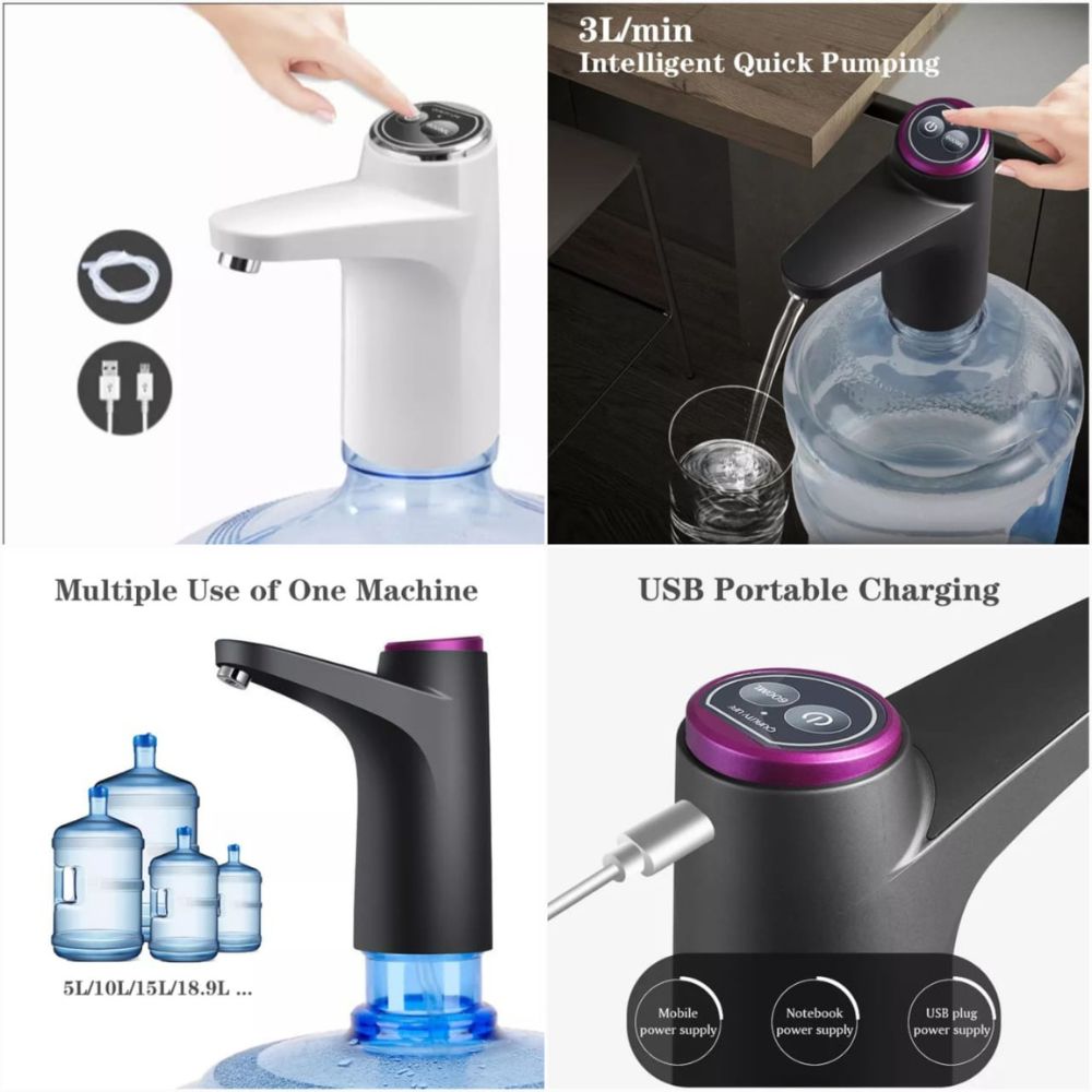 Touch Screen Automatic Water Dispenser – Intelligent Rechargeable Wireless Pump