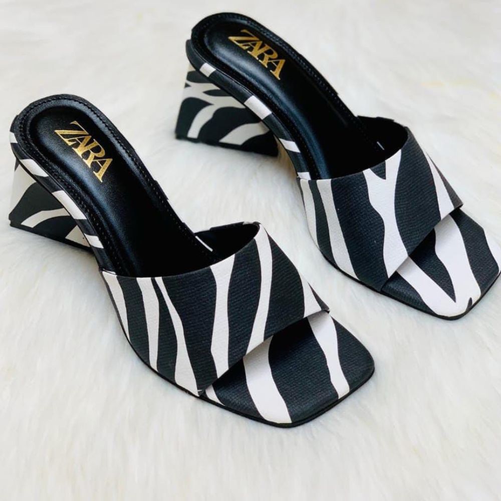 Wild Vibe Zebra Print Strappy Heels – Premium Stilettos