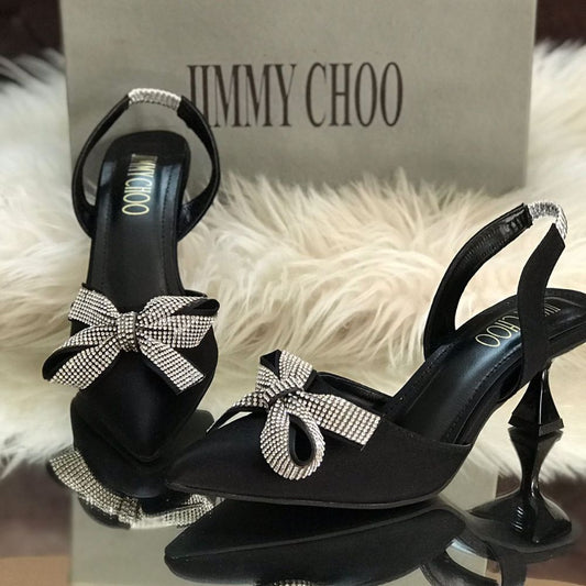 Sparkle Luxe Glitter Pumps – Premium Crystal High Heels