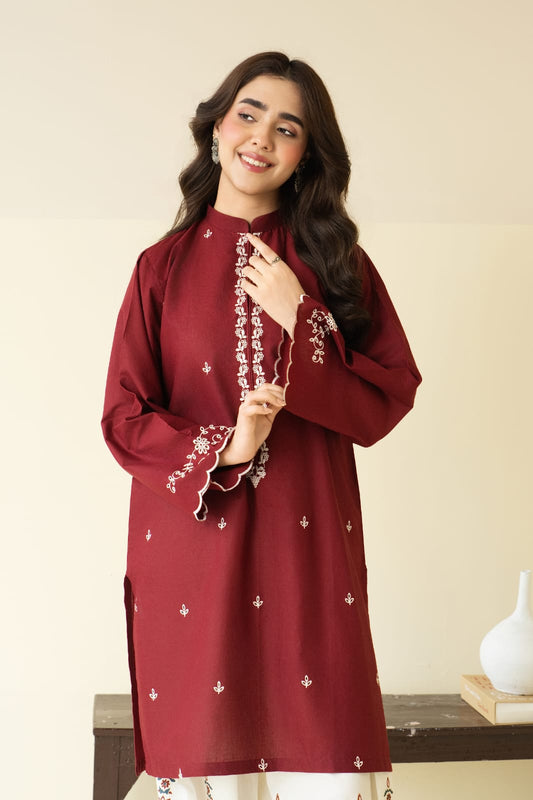 NEW COTTON ARRIVAL 😍  Most Trending Arrival Shirt Full Front Embroidered With Embroidered flapper🥰