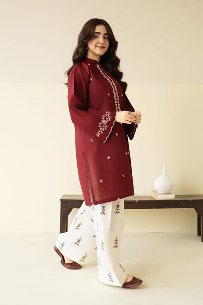 NEW COTTON ARRIVAL 😍  Most Trending Arrival Shirt Full Front Embroidered With Embroidered flapper🥰